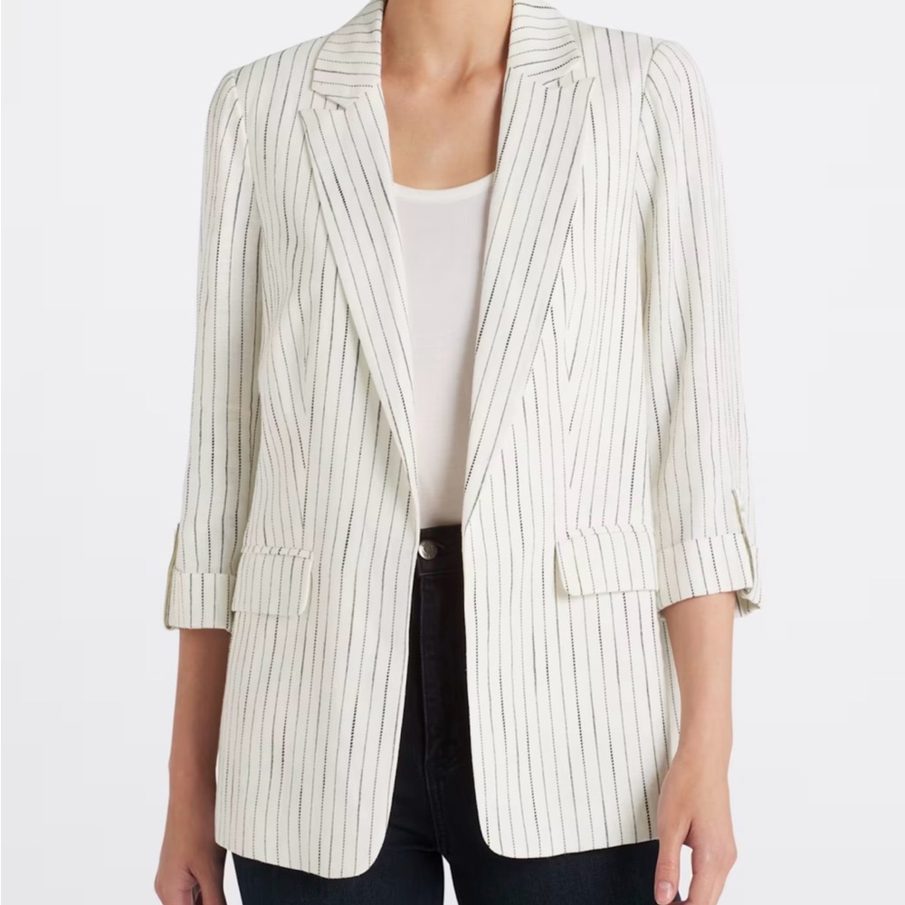 Boyfriend Linen Blend Blazer NWT
